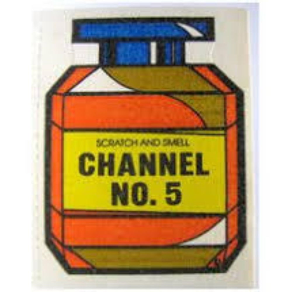 Vintage Mello Smello Chanel No 5 Perfume Sticker Scented Rare